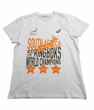 T Shirt Mens Springboks Rugby World Cup Champions White